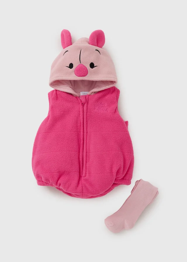 Winnie The Pooh Baby Pink Piglet Padded Suit Set (Newborn-23mths)