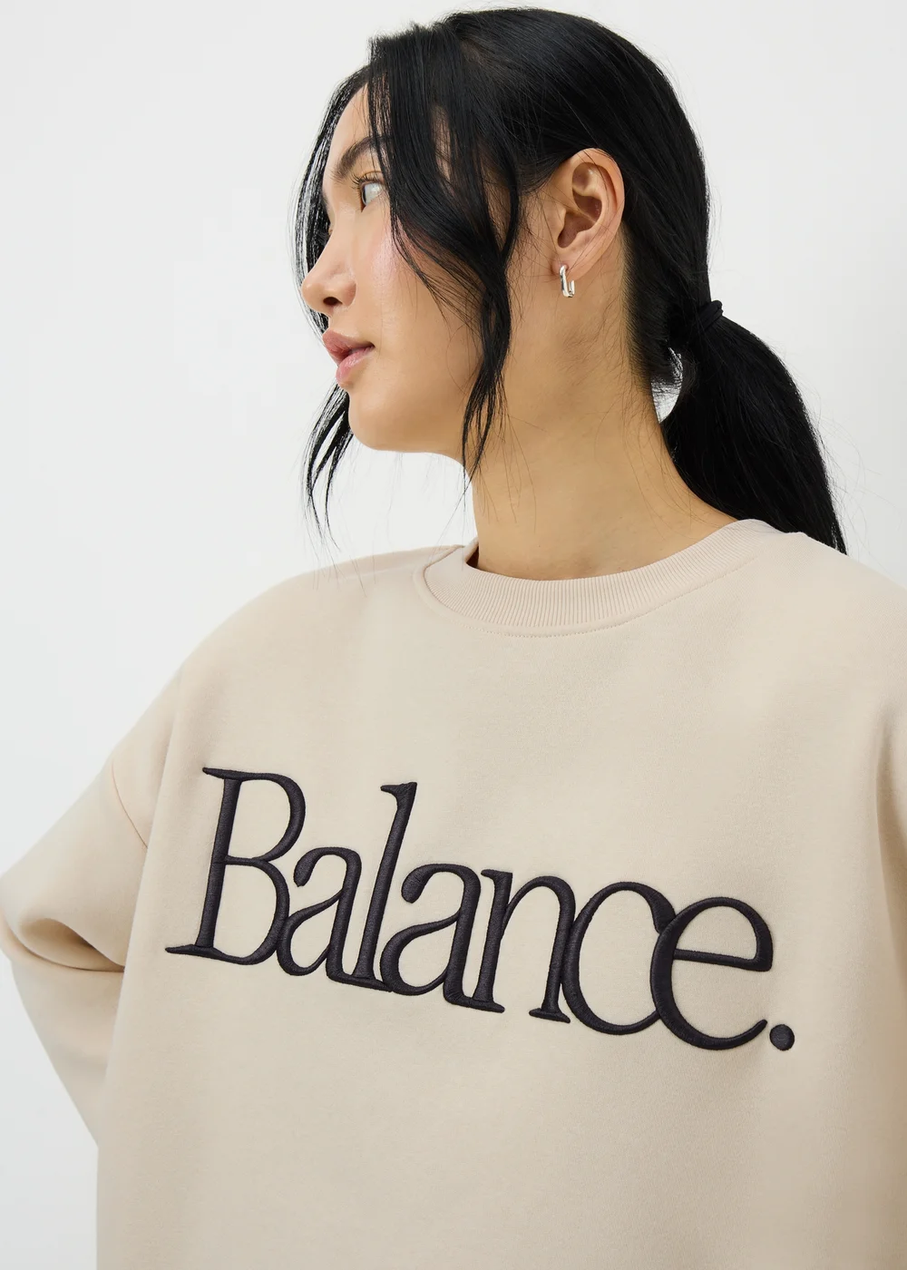 Cream Balance Sweatshirt - Extra small Image 2