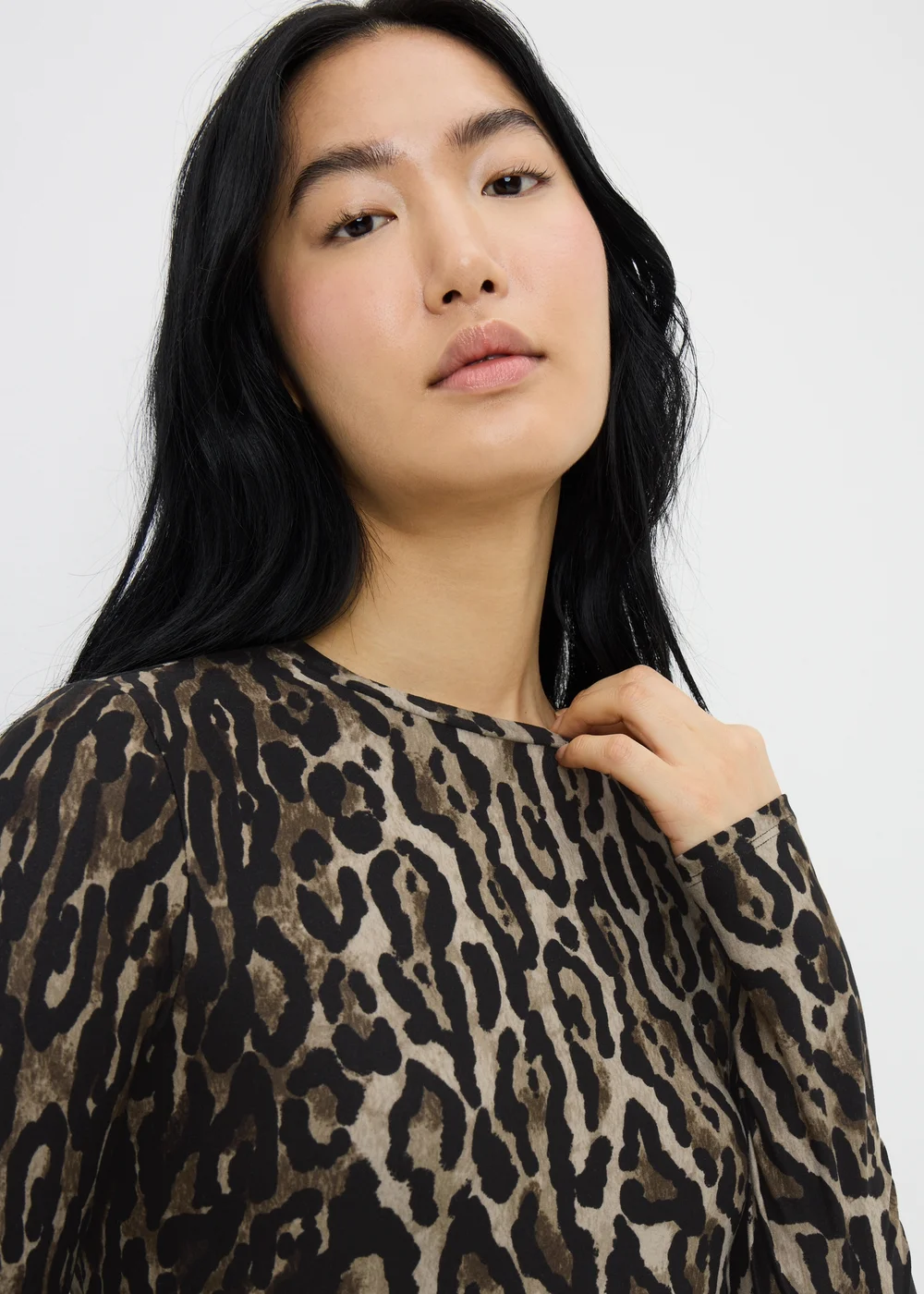 Brown Leopard Print Supersoft Mini Dress - 24 Image 1