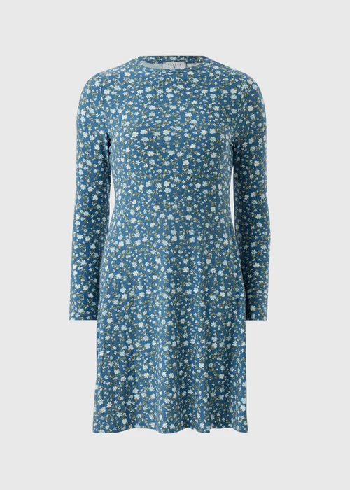 Blue Ditsy Supersoft Mini Dress - 24 Image 2