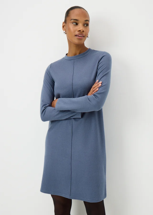 Blue Cosy Mini Dress