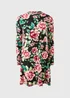 Multicolour Large Floral Supersoft Mini Dress - 8 Image 4
