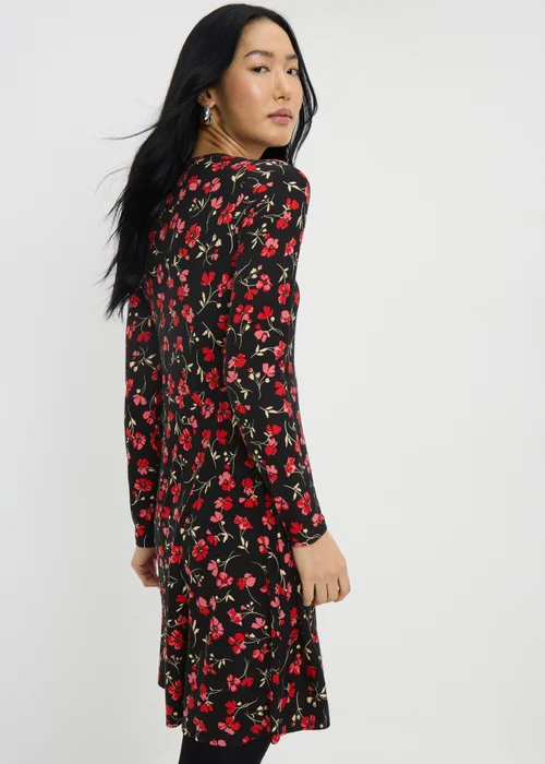 Red Ditsy Supersoft Mini Dress - 26 Image 3