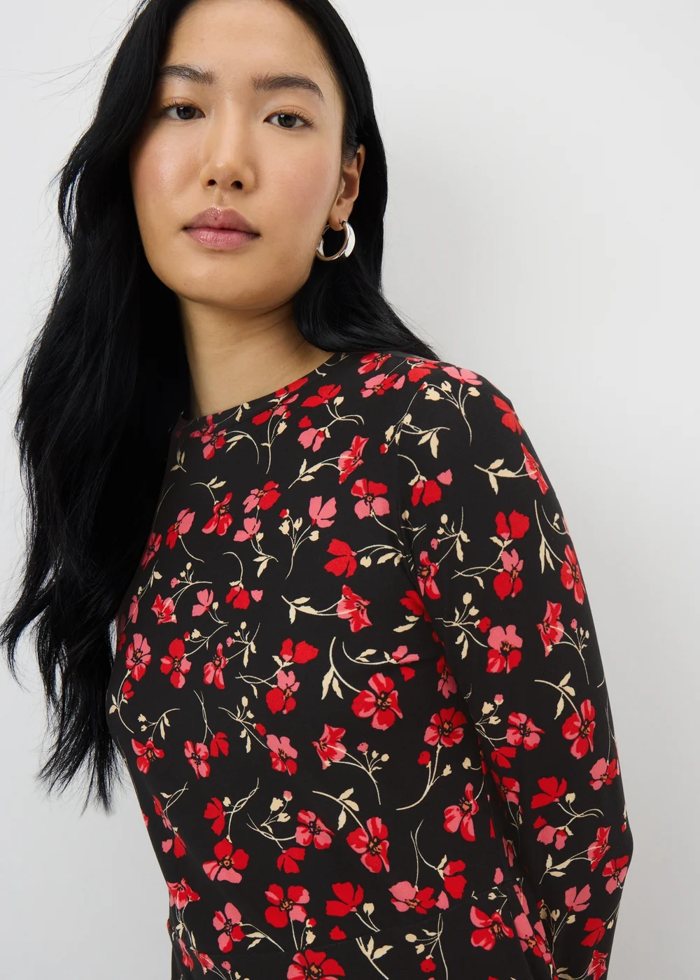 Red Ditsy Supersoft Mini Dress - 26 Image 2