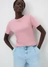 Warm Pink Fitted T-Shirt - Size 10 Image 1
