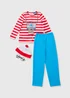 Boys Red Where's Wally Costume (3-12 Yrs) - Age 3 - 4 Years Image 1