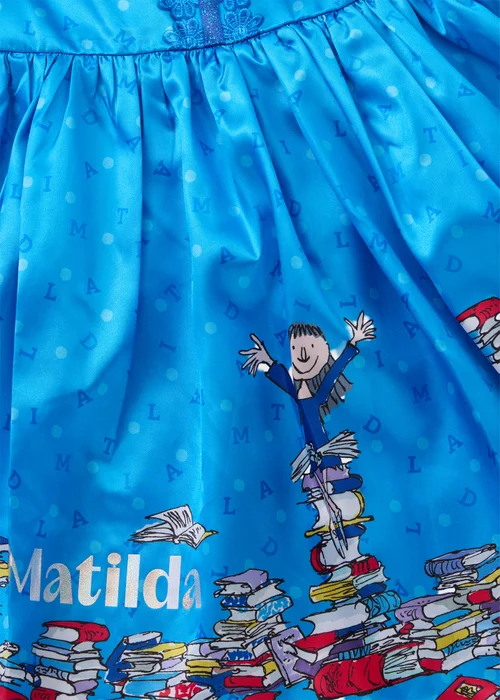 Girls Blue Matilda Costume (3-12yrs) - Age 3 - 4 Years Image 2
