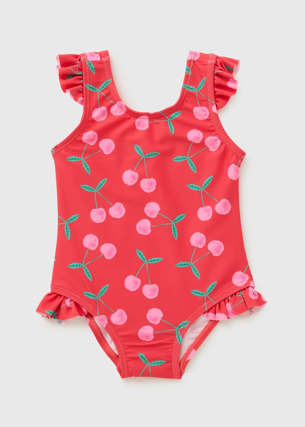 Baby Red Cherry Swimming Costume (Newborn-23mths) - Age 0 - 3 Months Image 1