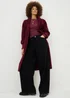 Burgundy Long Sleeve T-Shirt - Size 8 Image 1