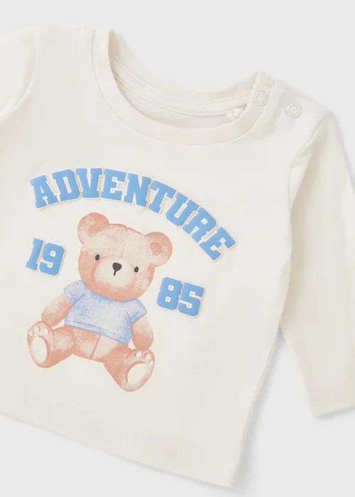 3 Piece Baby Bear Sweatshirt & Jogging Bottom Set (Newborn-23mths) - Up to 1 Month Image 2
