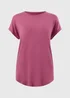 Rose Pink Longline T-Shirt - Small Image 4