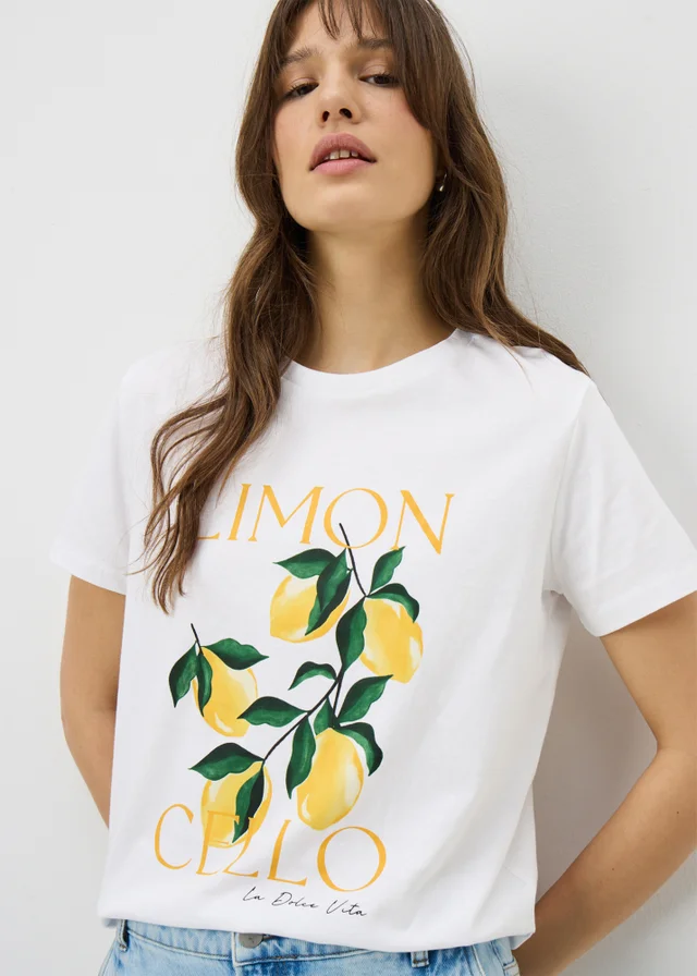 White Lemon Graphic T-Shirt