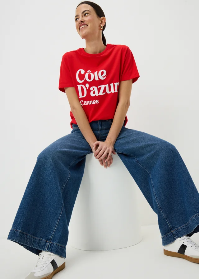 Red Cannes Graphic T-Shirt