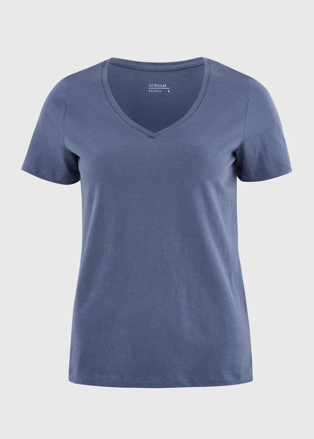 Soft Blue V-Neck T-Shirt - Size 8 Image 1