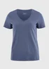 Soft Blue V-Neck T-Shirt - Size 8 Image 1