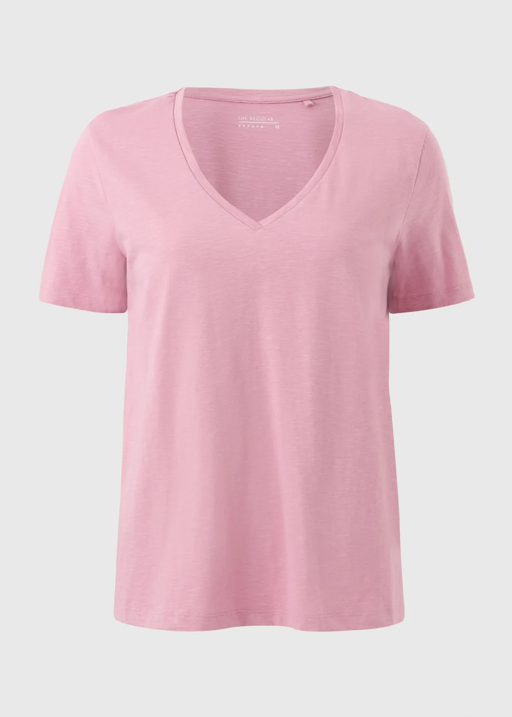 Pink V-Neck T-Shirt - Size 8 Image 1