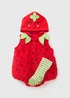 Baby Red Strawberry Bubble Suit (Newborn-23mths) - Age 0 - 3 Months Image 1