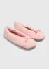 Pink Cord Ballet Slippers - Small Image 1