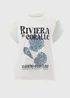 White Shell Graphic T-Shirt - Extra Large Image 3