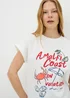 White Crab Graphic T-Shirt - Medium Image 2