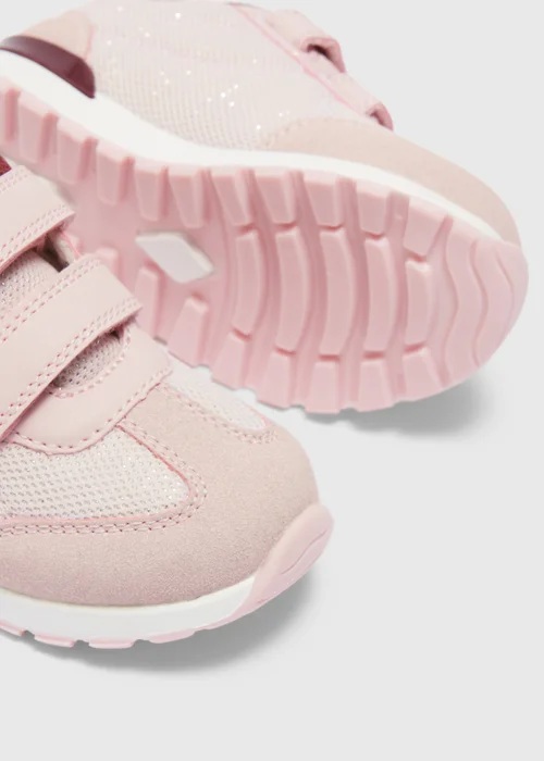 Girls Pink Retro Trainer (Younger 4-12) - Size 4 Infants Image 2