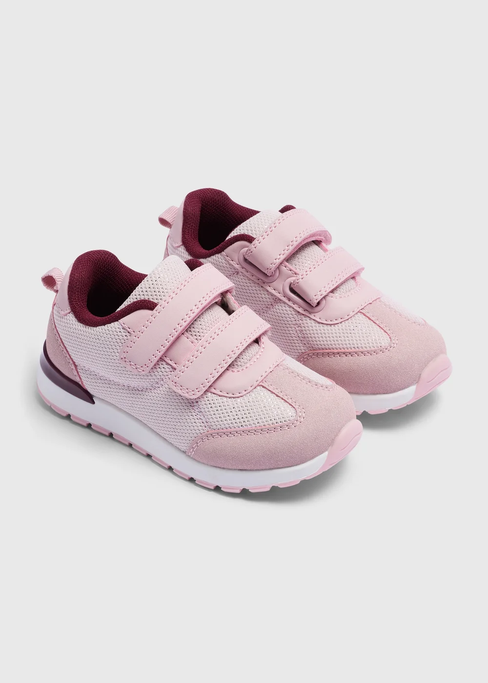 Girls Pink Retro Trainer (Younger 4-12) - Size 4 Infants Image 1