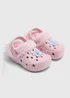 Girls Pink Bow Clogs (Younger 4/5 - Older 1/2) - Size 4 -5 infants Image 1