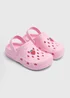Girls Pink Strawberry Clogs (Younger 4/5-Older 5/6) - Size 4 -5 infants Image 1