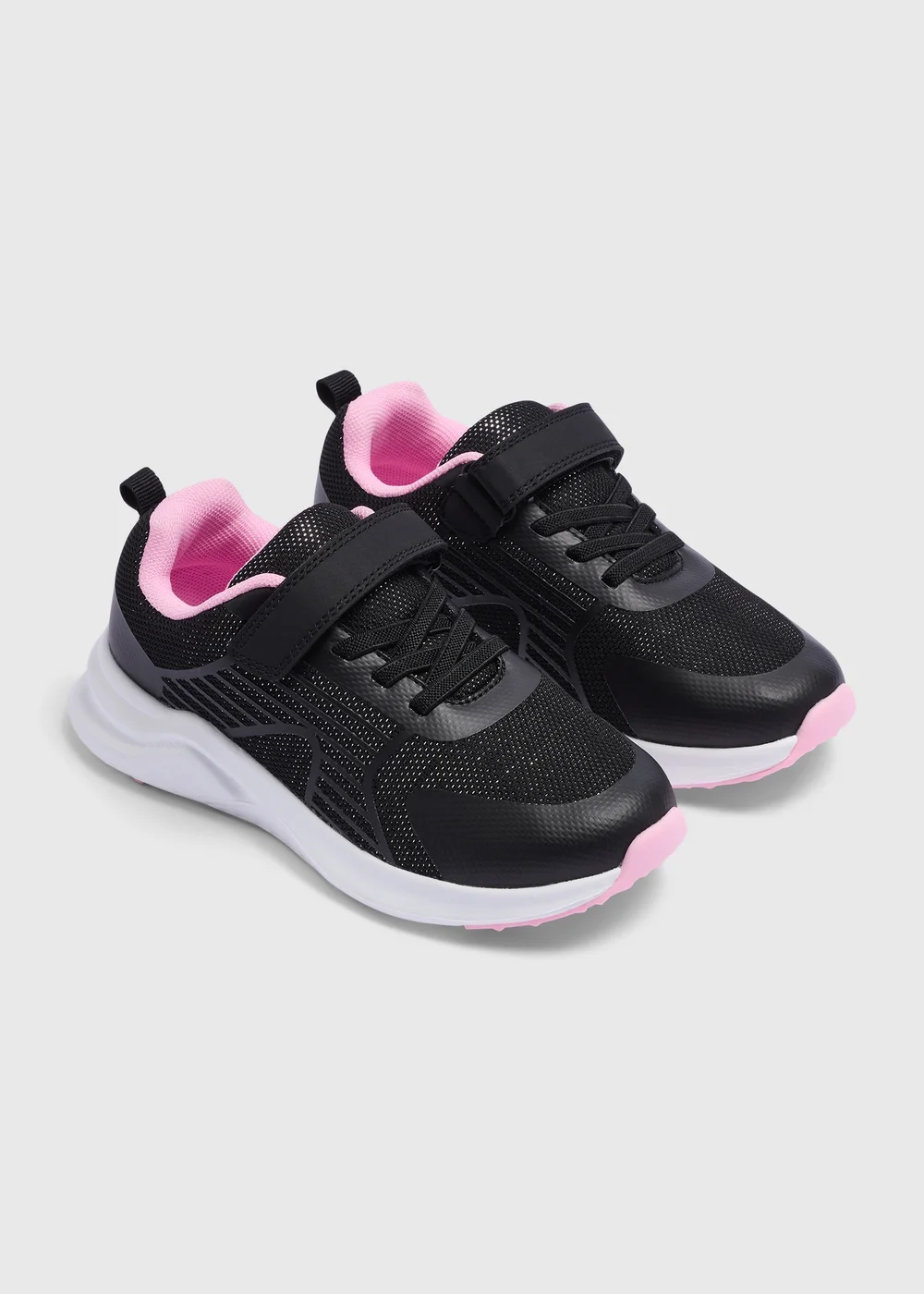 Black Sports Trainers (Younger 10- Older 5) - Size 10 Infants Image 1