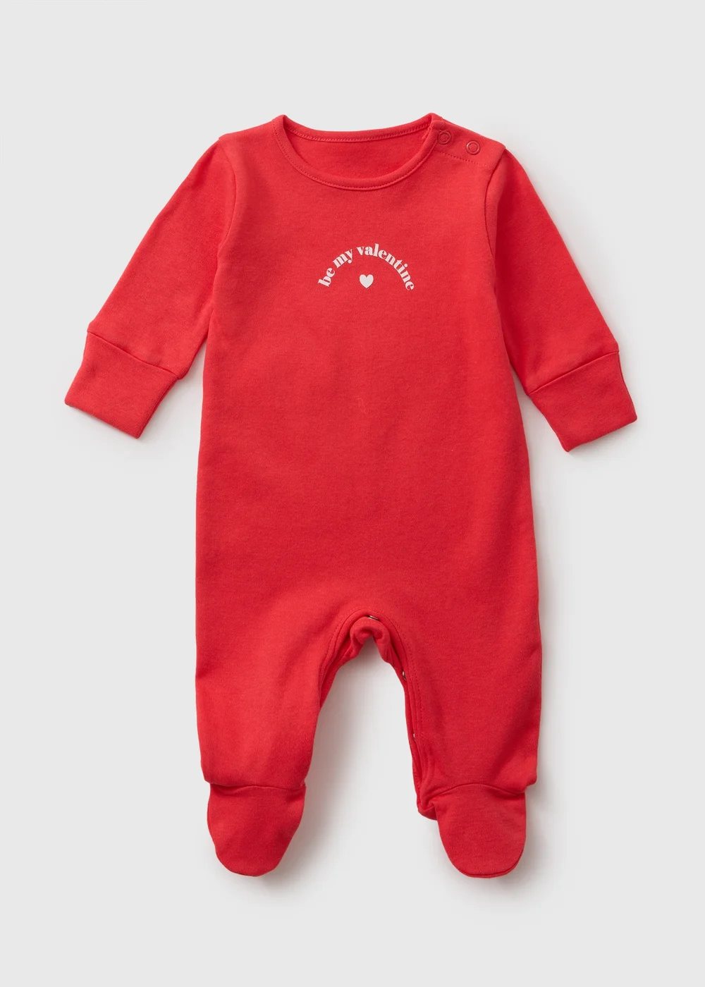 Baby Red Be My Valentine Sleepsuit (Newborn-18mths) - First Size Image 1