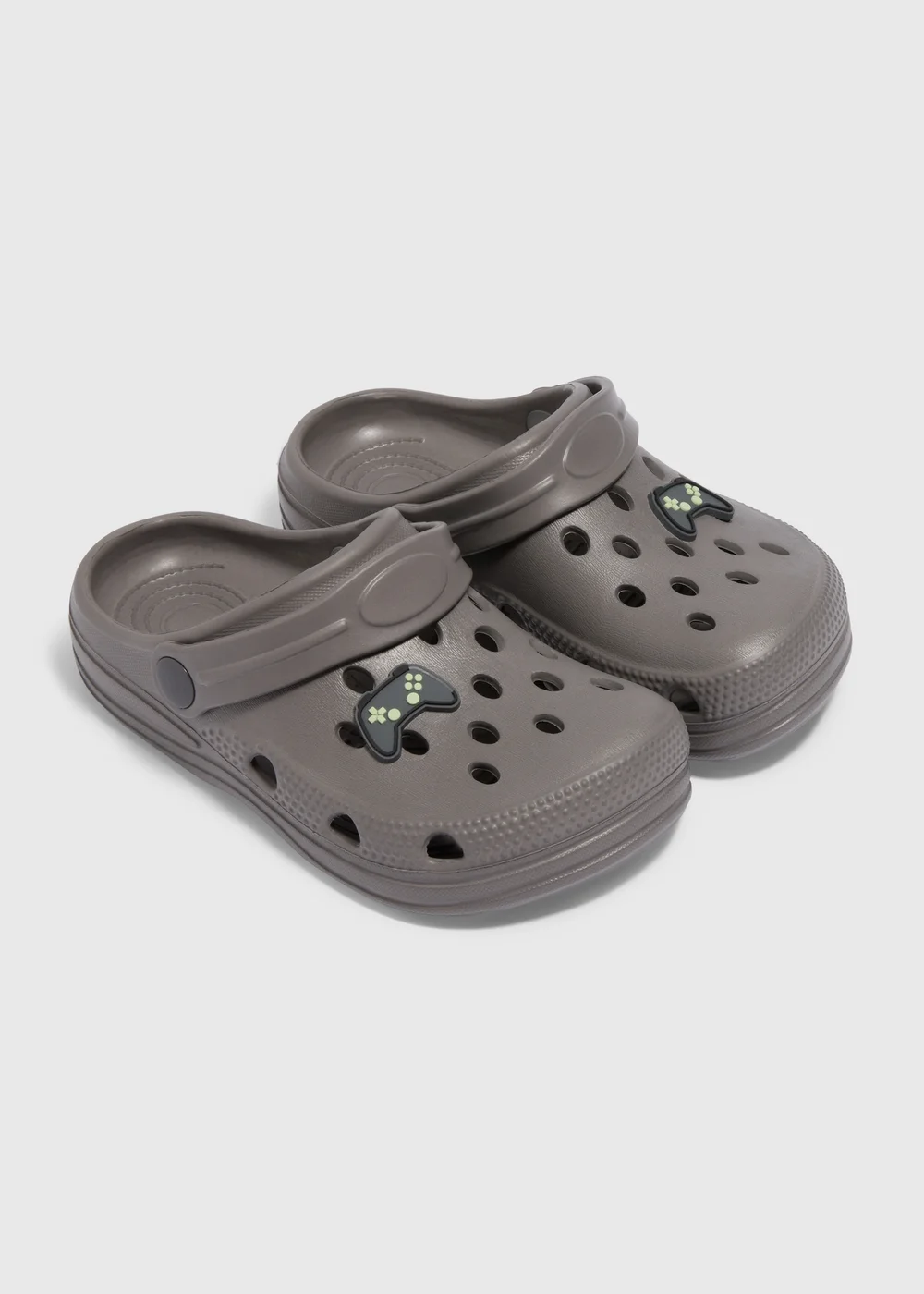 Boys Grey Gamer Clogs (Younger 4/5-Older 5/6) - Size 4 -5 infants Image 1