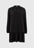 Black Popover Mini Dress - 8 Image 4