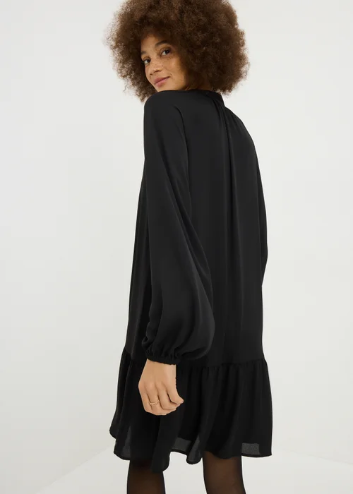 Black Popover Mini Dress - 8 Image 3