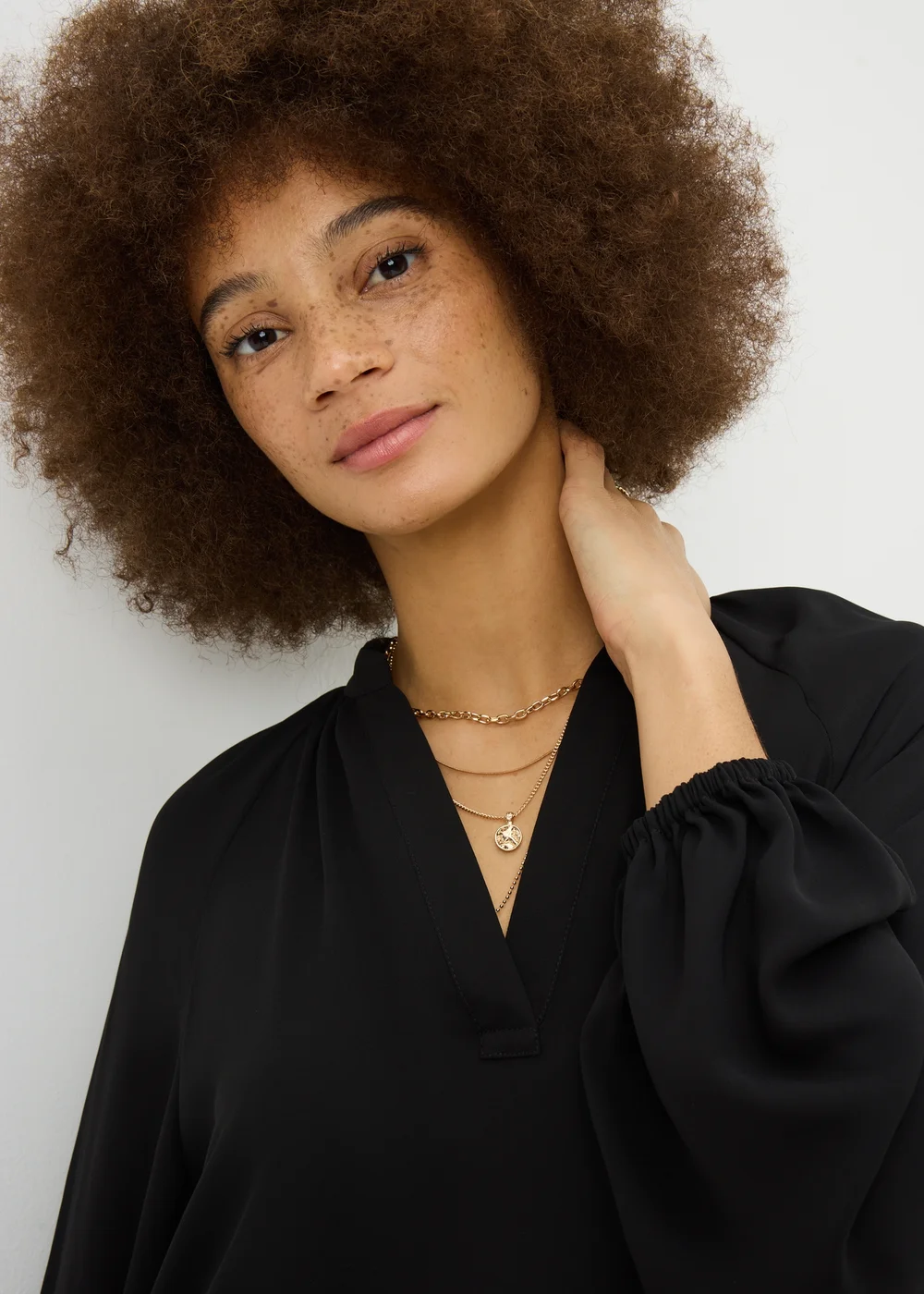 Black Popover Mini Dress - 8 Image 2