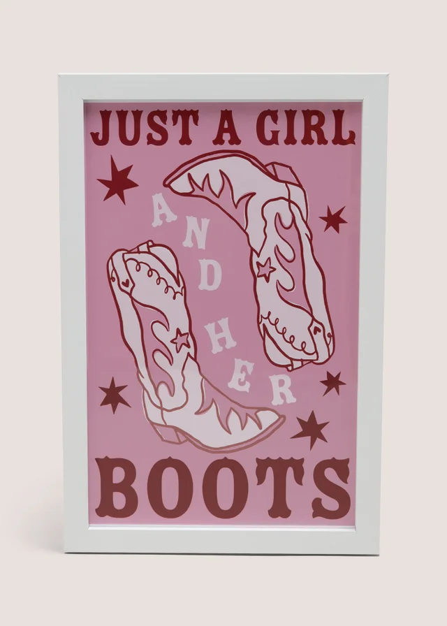 Girls & Her Boots Wall Art