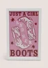 Girls & Her Boots Wall Art Image 1