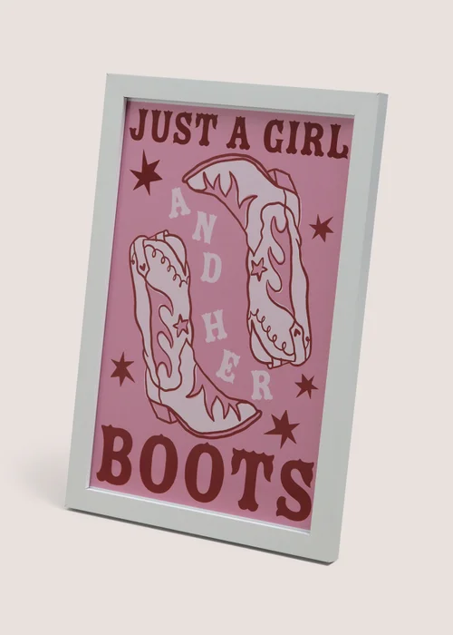 Girls & Her Boots Wall Art Image 2