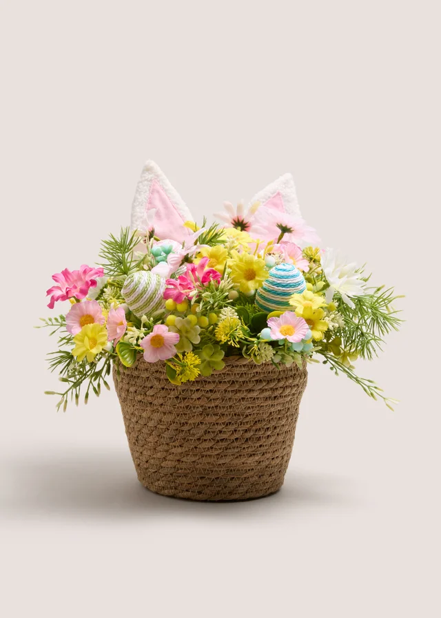 Easter Flowers In Basket