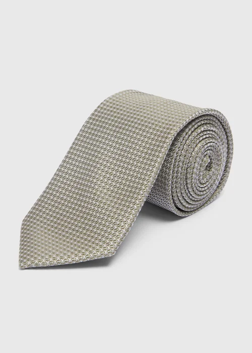 Taylor & Wright Green Textured Tie - One Size Image 1
