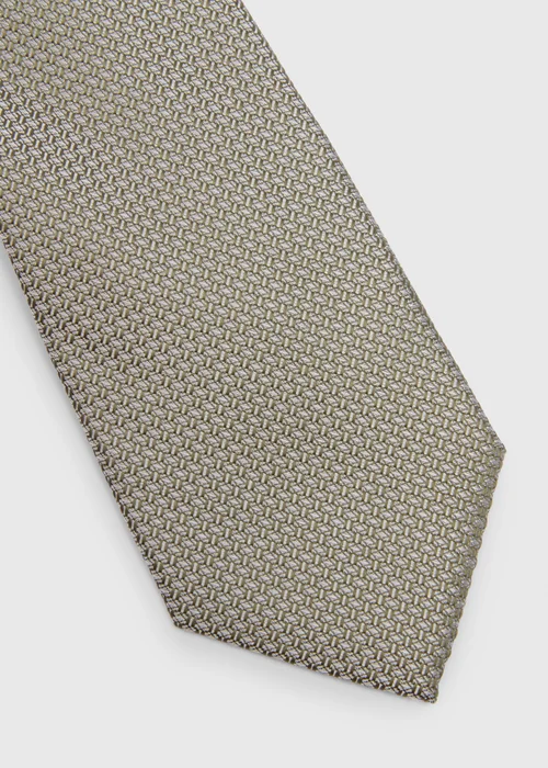 Taylor & Wright Green Textured Tie - One Size Image 2