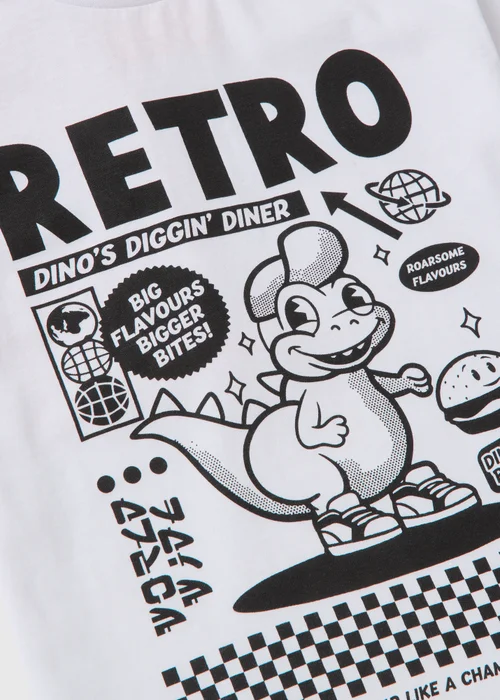 3 Pack Boys Multicolour Retro Dino T-Shirts (1-7yrs) - 1 to 1 half years Image 2