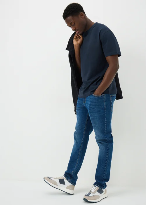 Navy Heavy Weight T-Shirt - Small Image 3