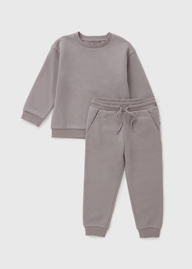 Boys Grey Sweatshirt & Jogging Bottom Set (1-7yrs)