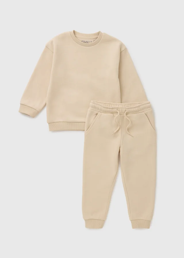 Boys Stone Sweatshirt & Jogging Bottom Set (1-7yrs)