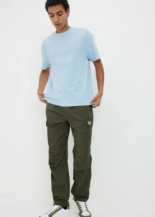 Light Blue Heavy Weight T-Shirt - Small Image 3