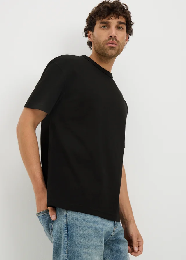 Black Plain Heavy Weight T-Shirt