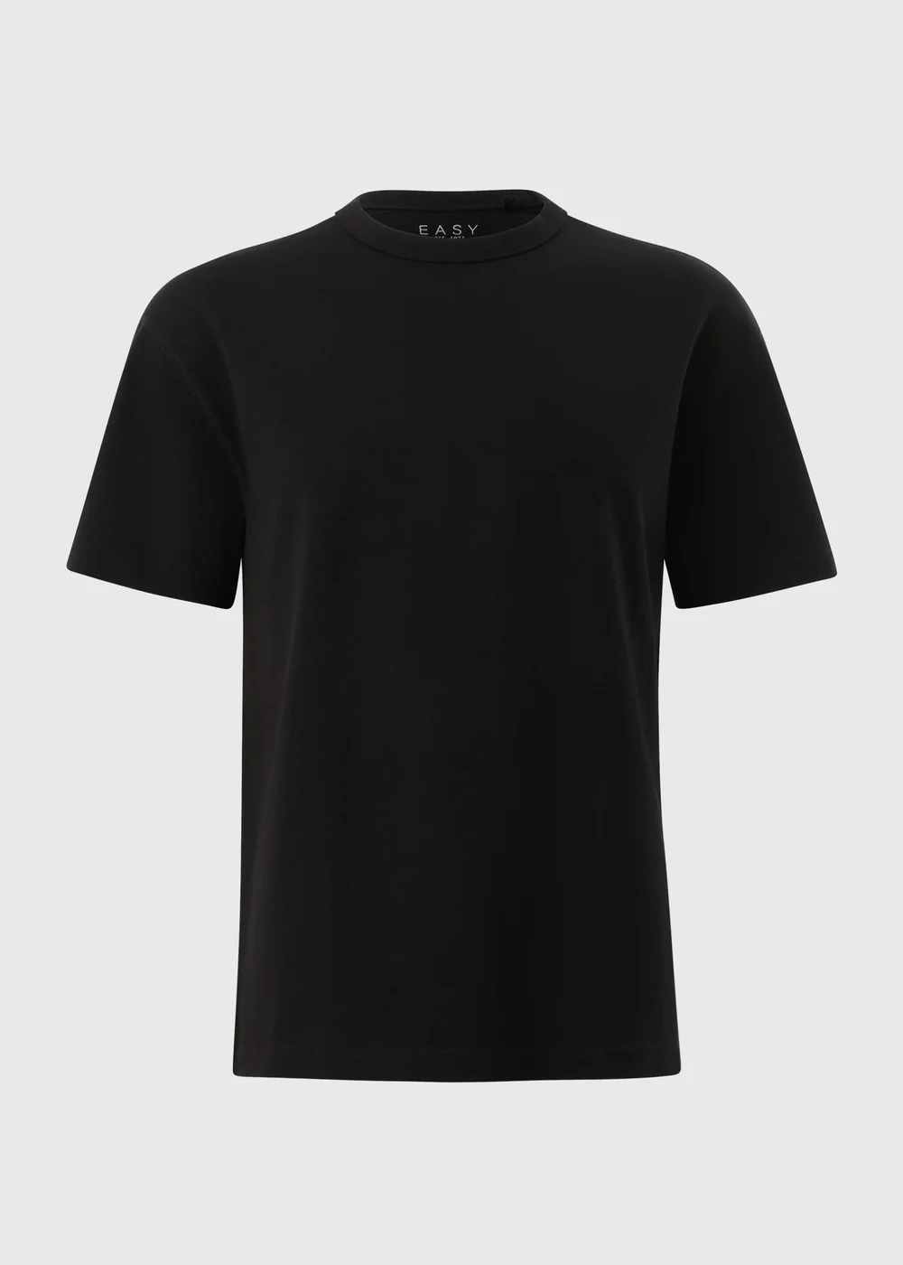 Black Plain Heavy Weight T-Shirt - S Image 4