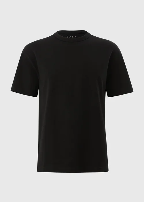 Black Plain Heavy Weight T-Shirt - Extra Large Image 4