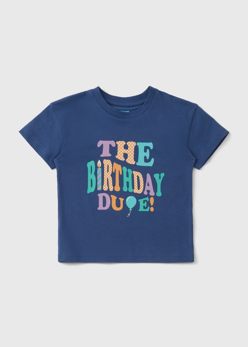 Boys Navy Birthday Dude T-Shirt (1-7yrs) - 1 to 1 half years Image 1