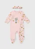 Baby Girl Minnie Sleepsuit and Headband (01-12 Mnths) - Up to 1 Month Image 1